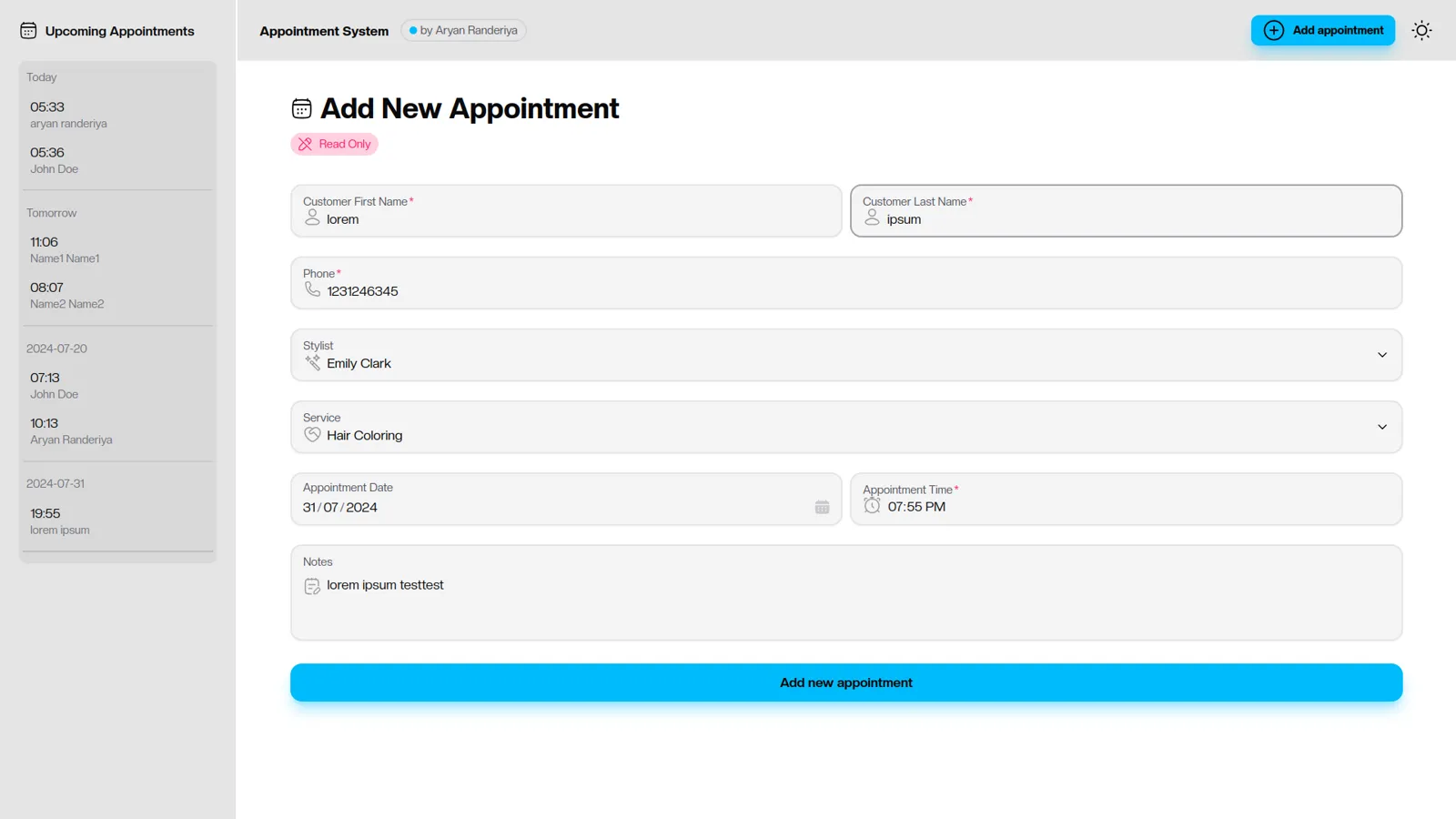Appointment Management System screenshot 7