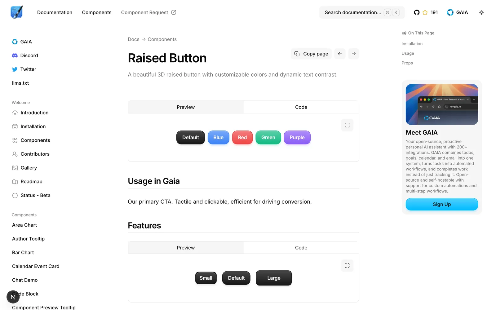 GAIA UI screenshot 6