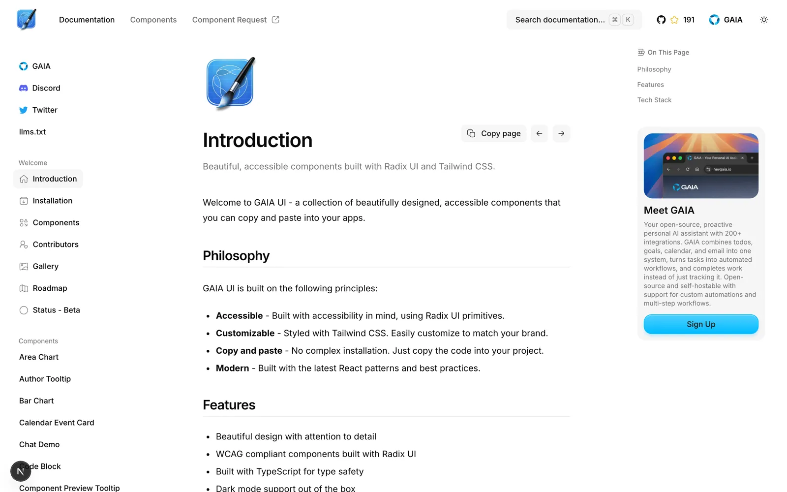 GAIA UI screenshot 3