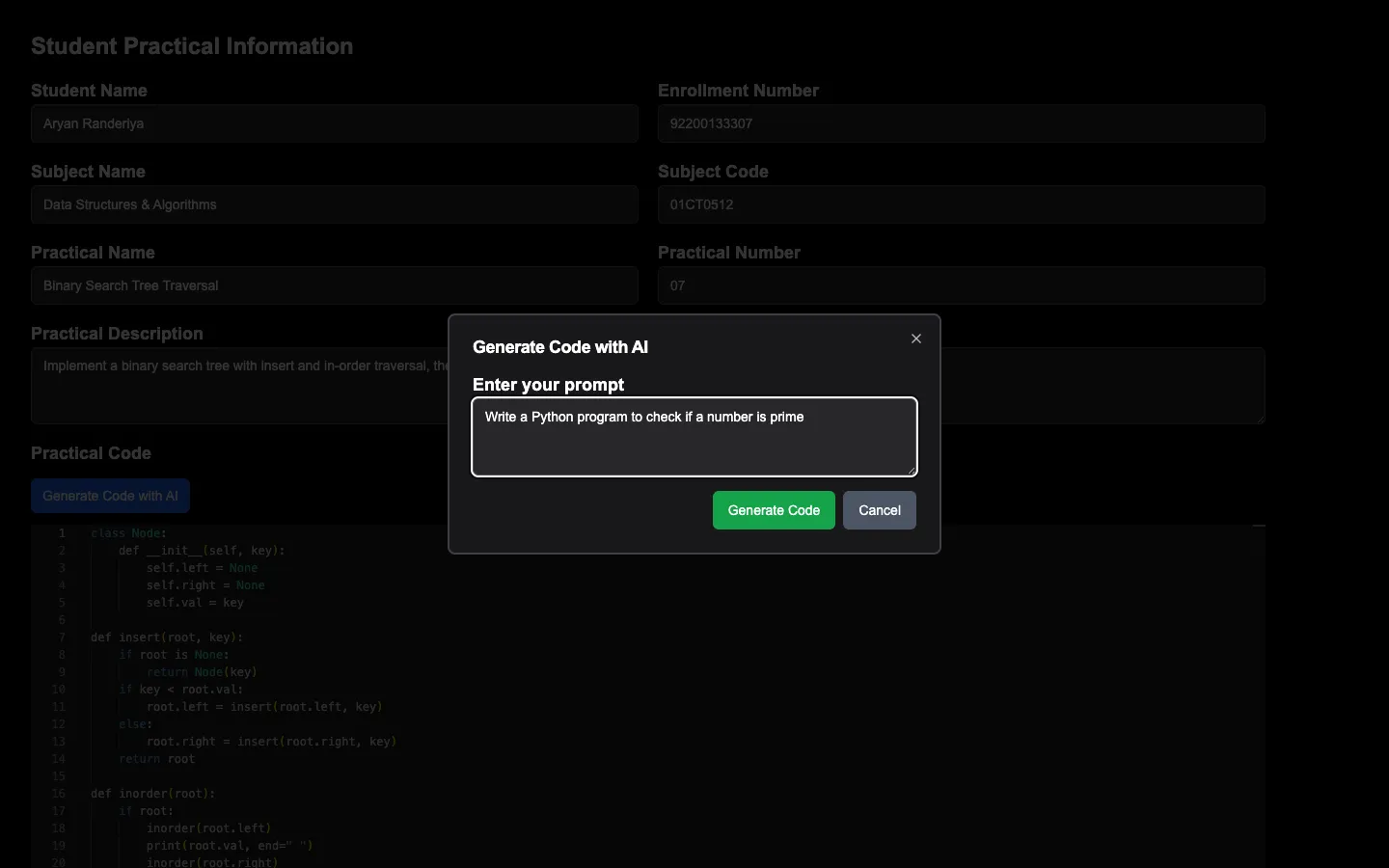 Generate PDF from Practical screenshot 4