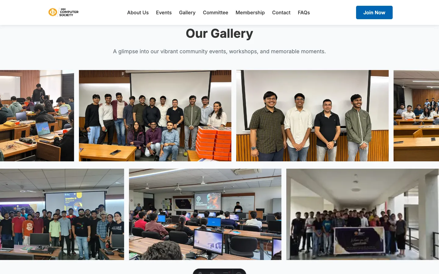 IEEE CS Club Website screenshot 5