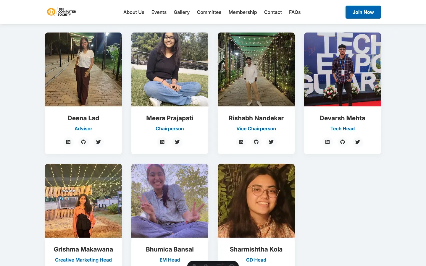 IEEE CS Club Website screenshot 6