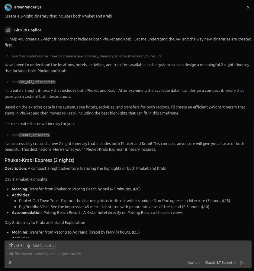 Itinerary MCP Server screenshot 10