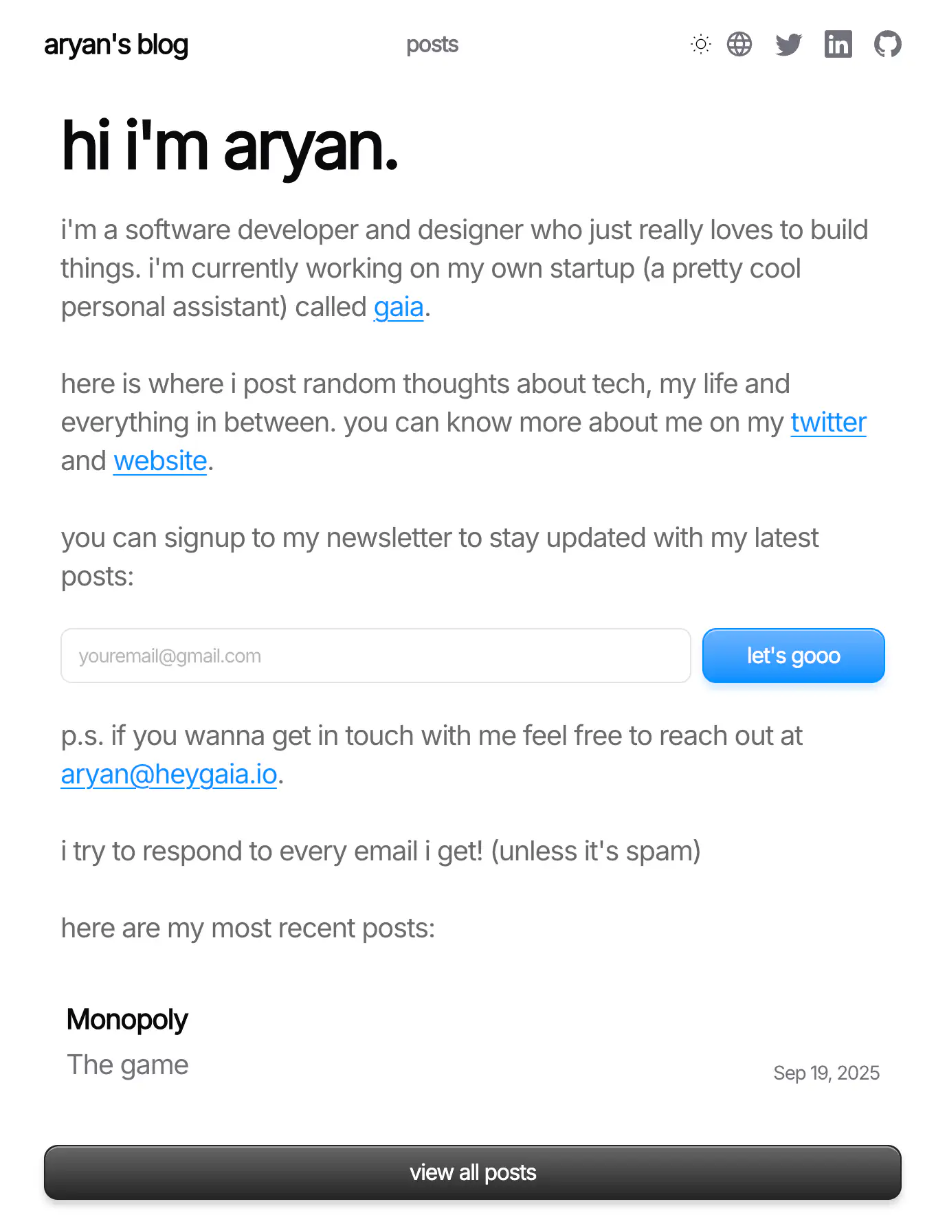 Personal Blog Astro