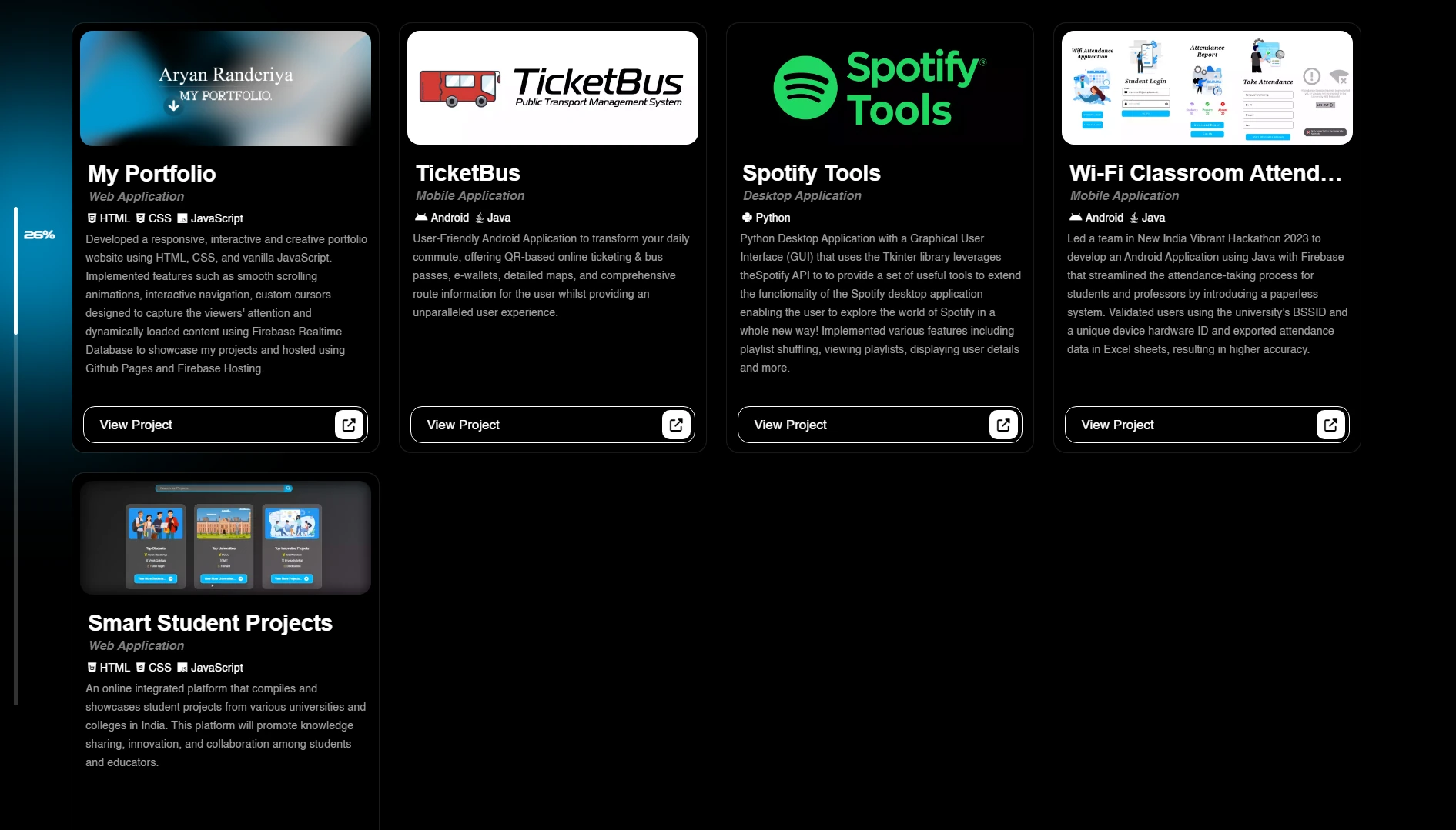 Portfolio v1 screenshot 12