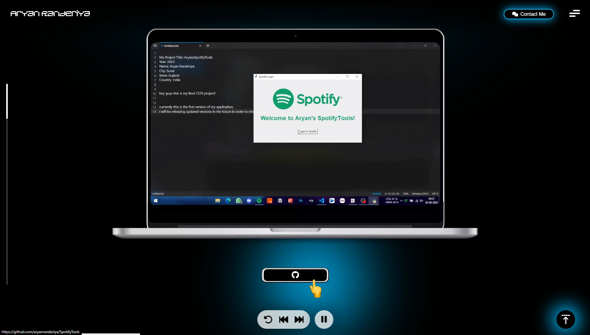 Portfolio v1 screenshot 17