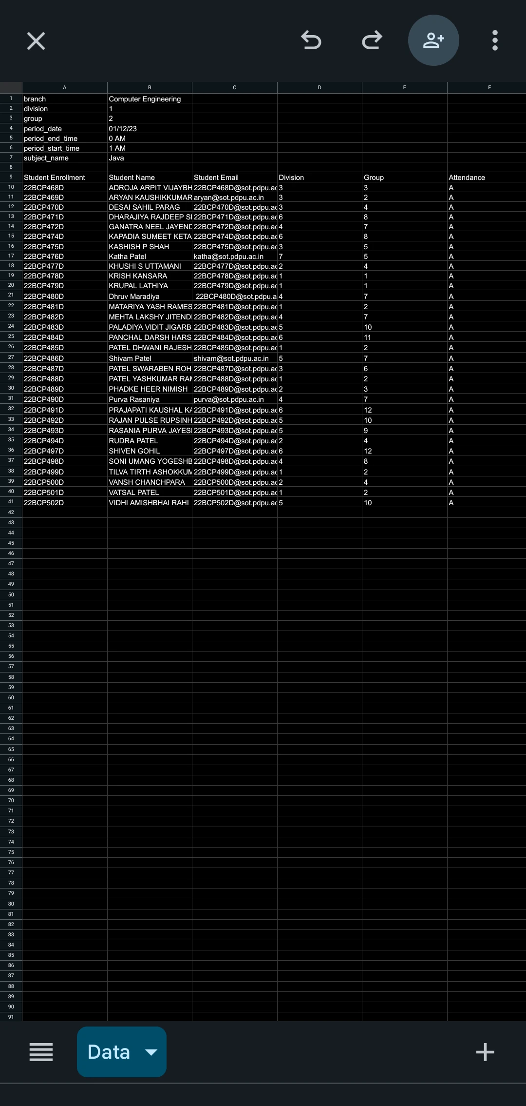 Wi-Fi Attendance screenshot 3