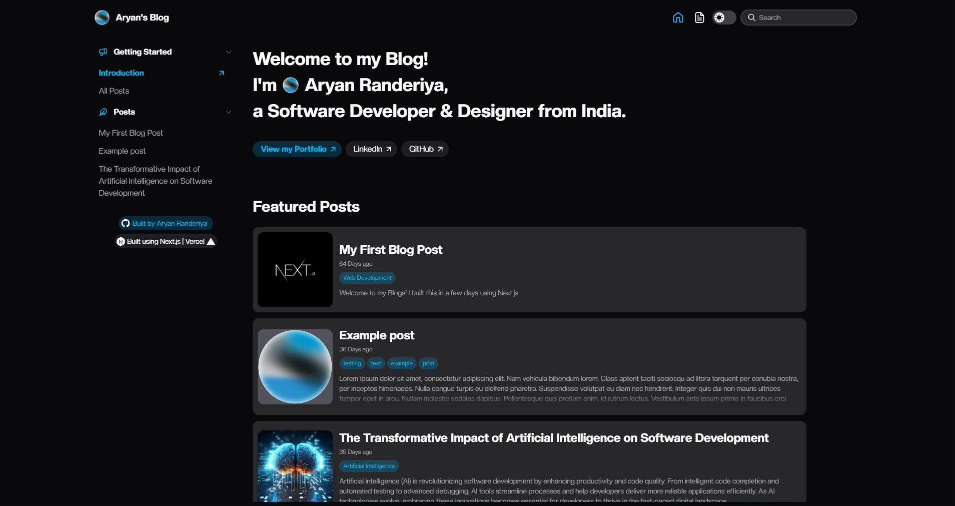 Blog (Next.js) screenshot 6